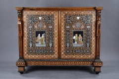 19th Century Northern Italian Profusely Inlaid Cabinet