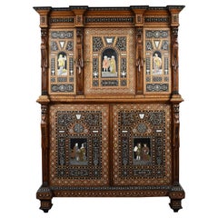 19th Century Northern Italian Profusely Inlaid Cabinet