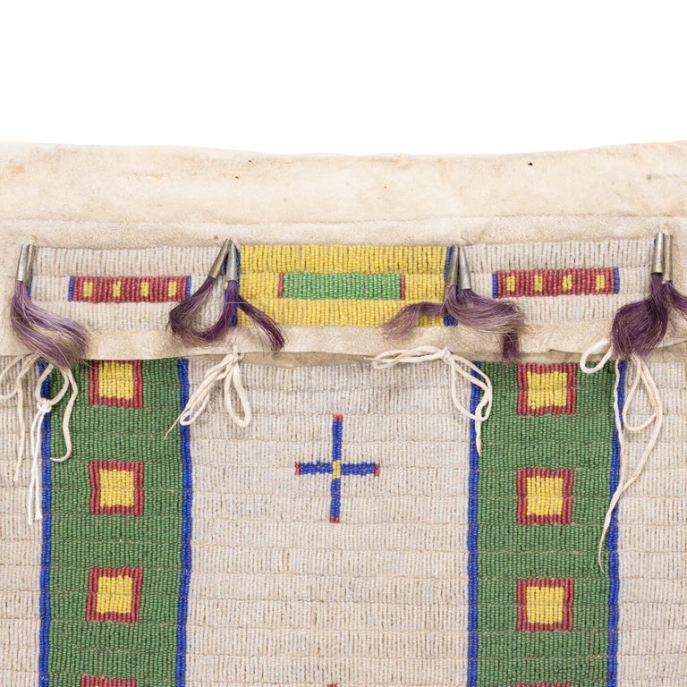 19th Century Northern Plains Beaded Possibles Bag For Sale at