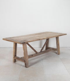 19th Century Northern Spanish Oak Dining Table