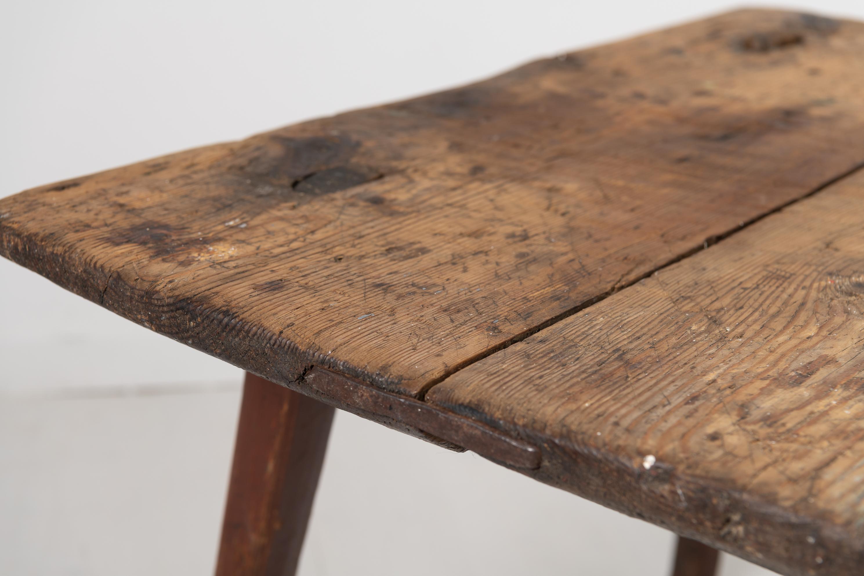 19th Century Northern Swedish Country Work Table 3