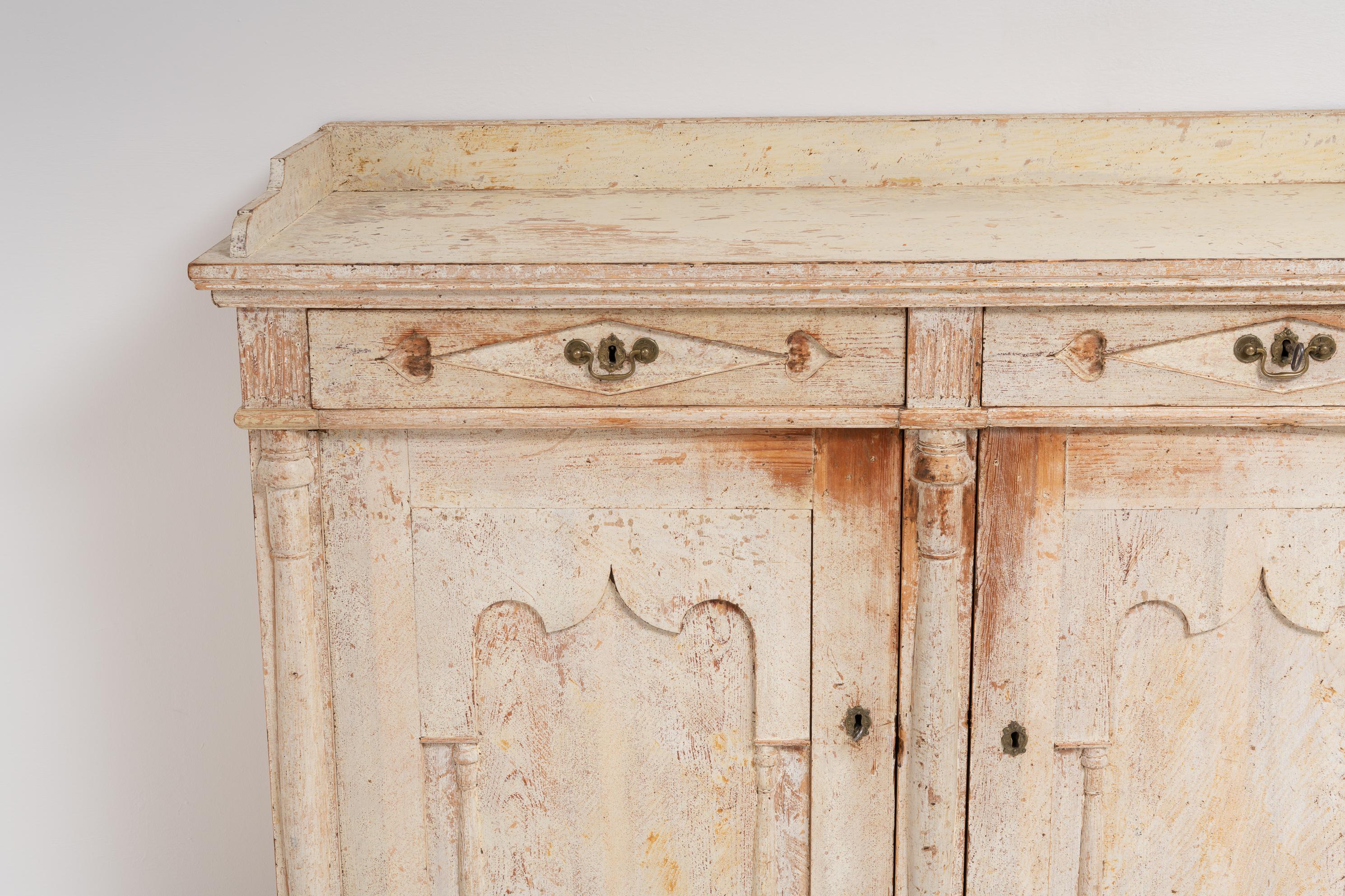 19th Century Northern Swedish Gustavian and Empire Sideboard 7