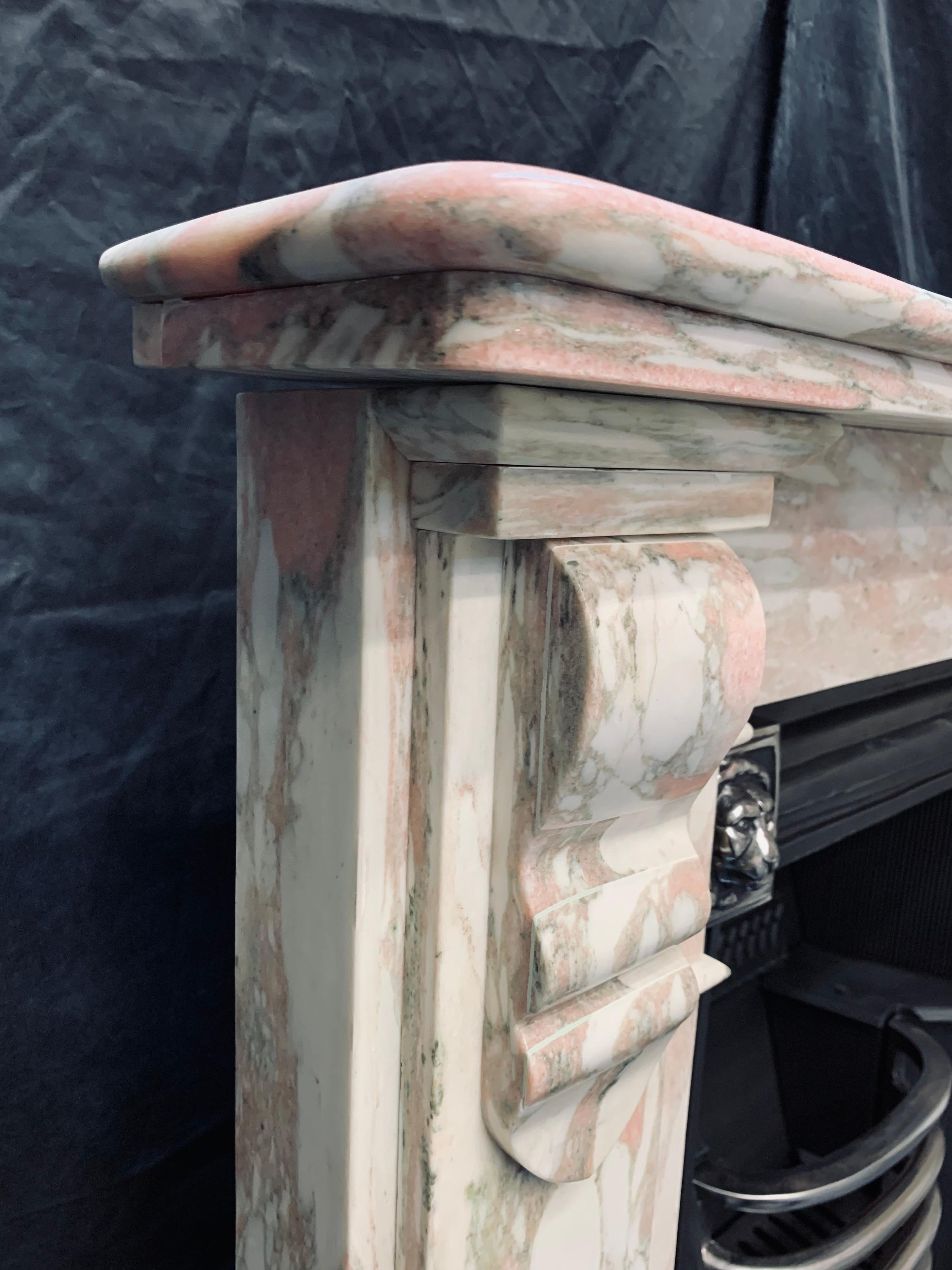 19th Century Norwegian Marble Corbel Fireplace Surround in the Georgian Manner For Sale 1