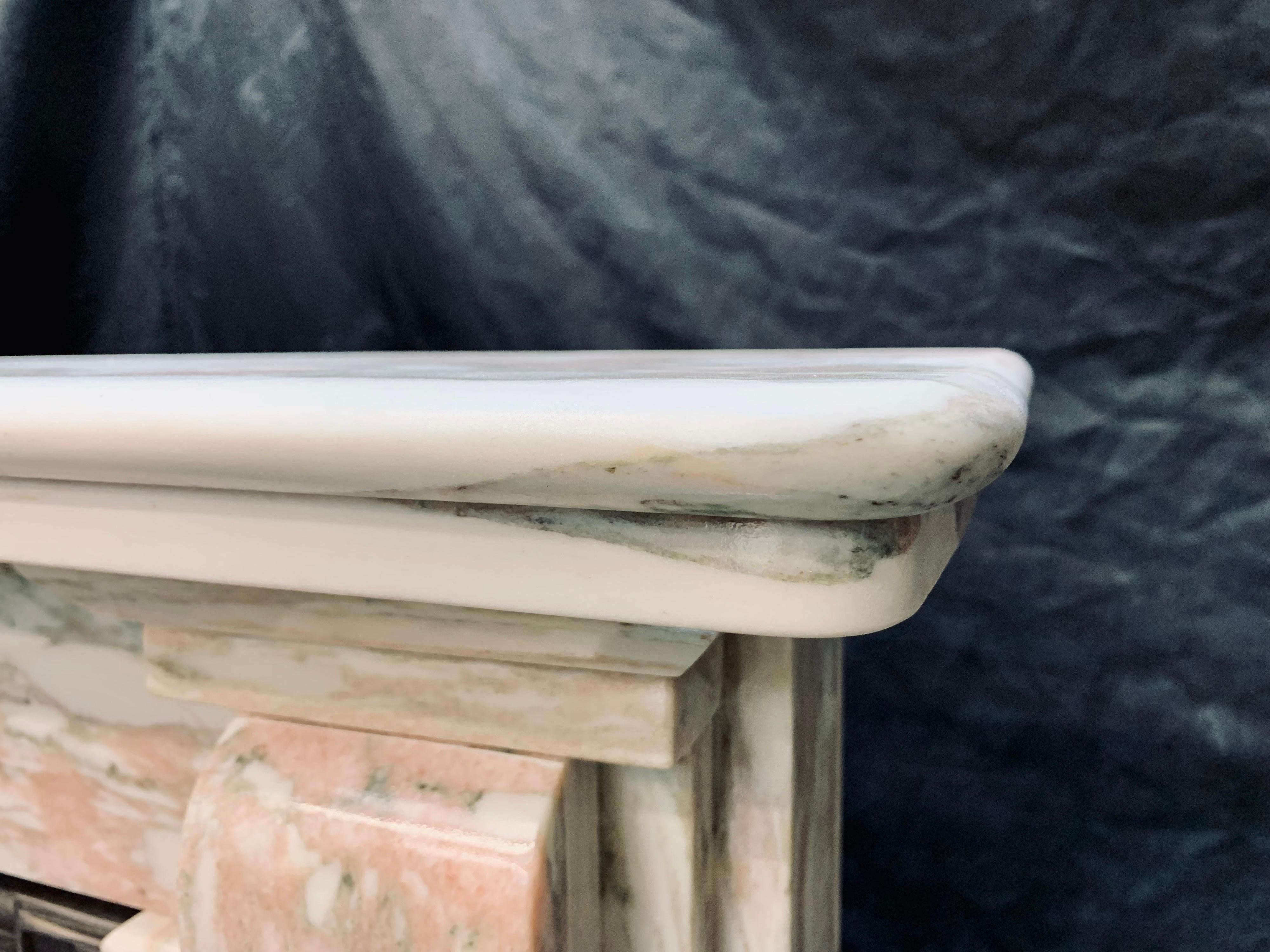 19th Century Norwegian Marble Corbel Fireplace Surround in the Georgian Manner 7