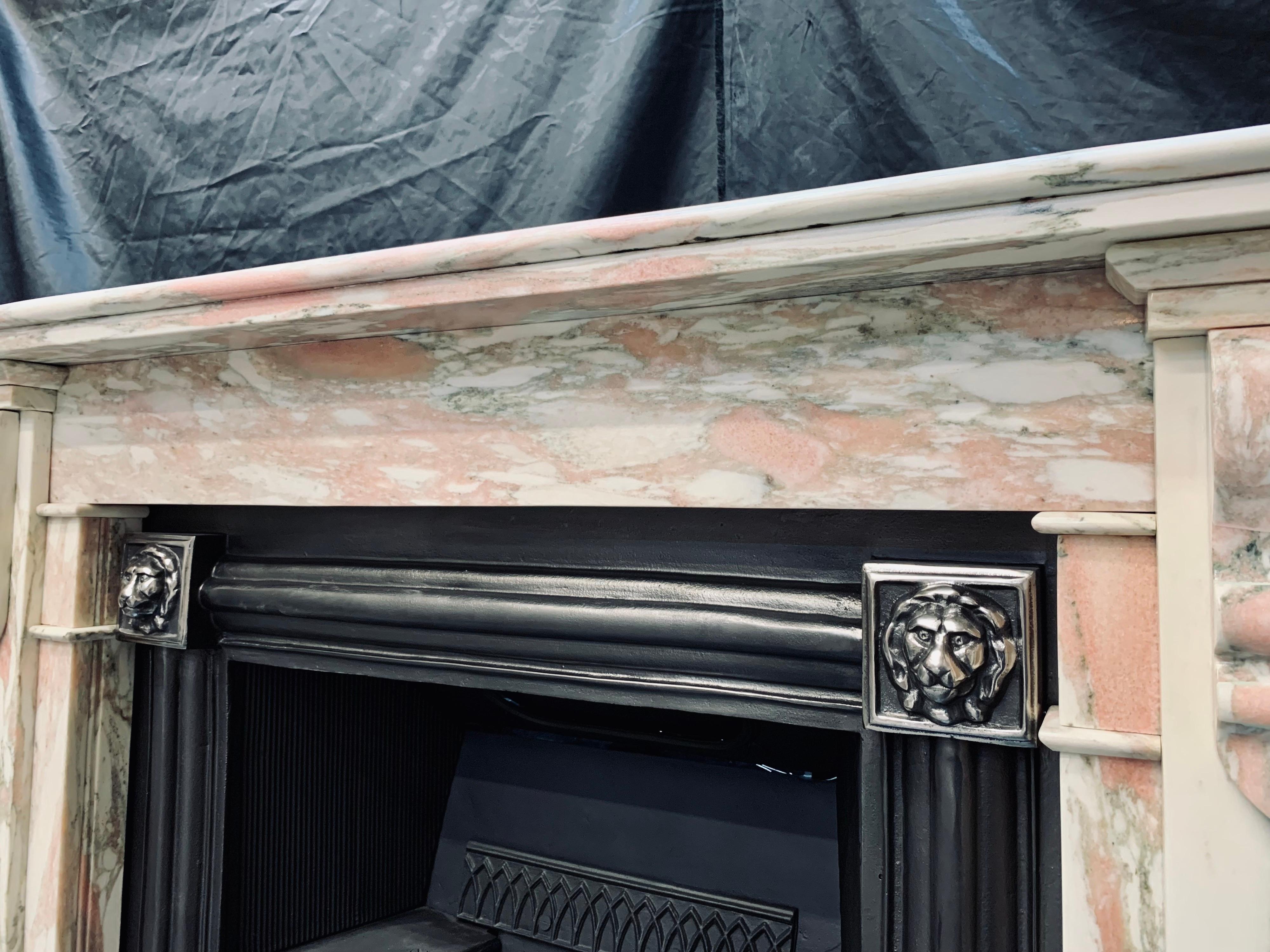 19th Century Norwegian Marble Corbel Fireplace Surround in the Georgian Manner For Sale 9