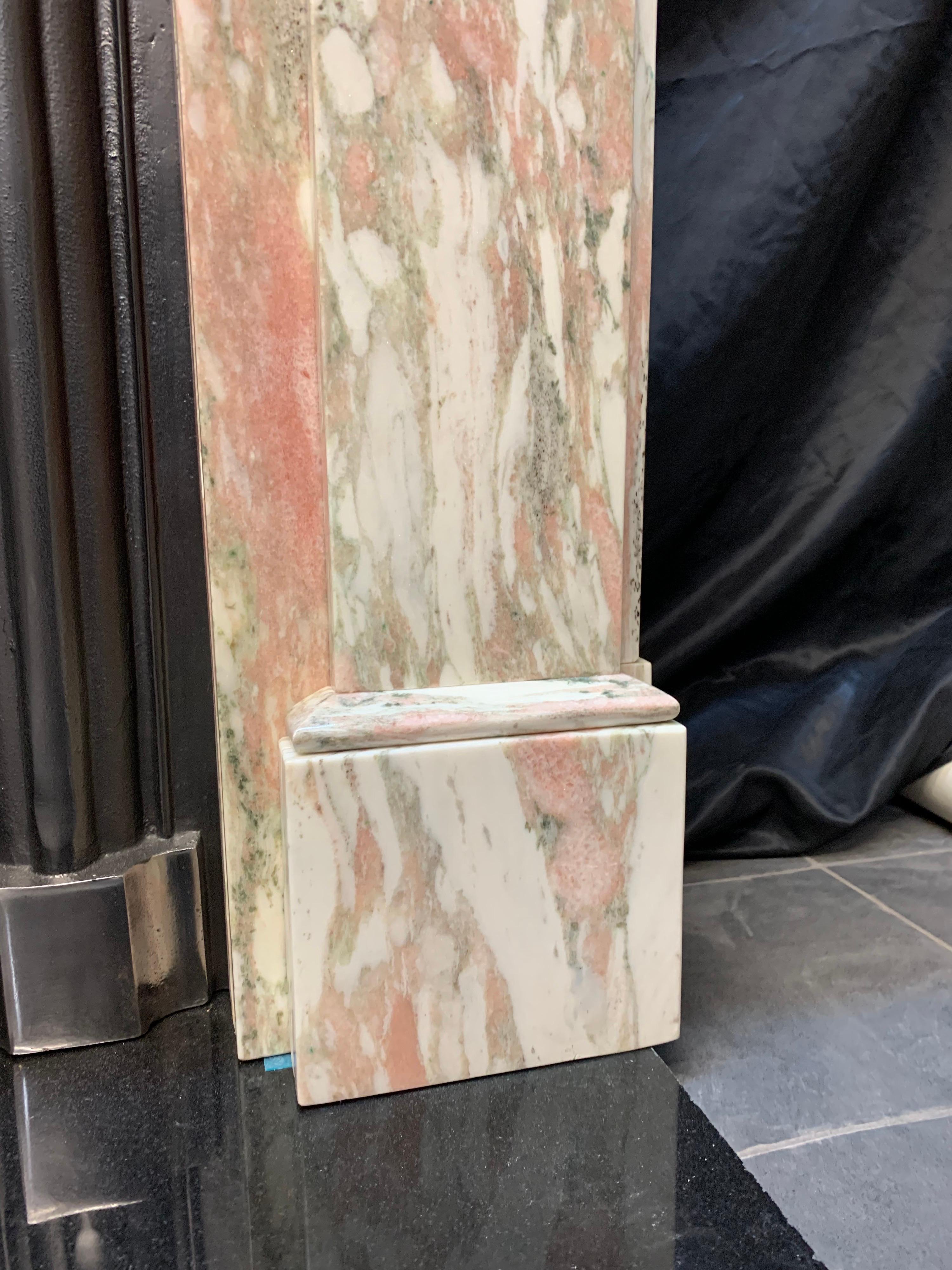 Victorian 19th Century Norwegian Marble Corbel Fireplace Surround in the Georgian Manner