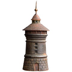 Antique 19th Century Nuremberg Tower Spice Box, circa 1870