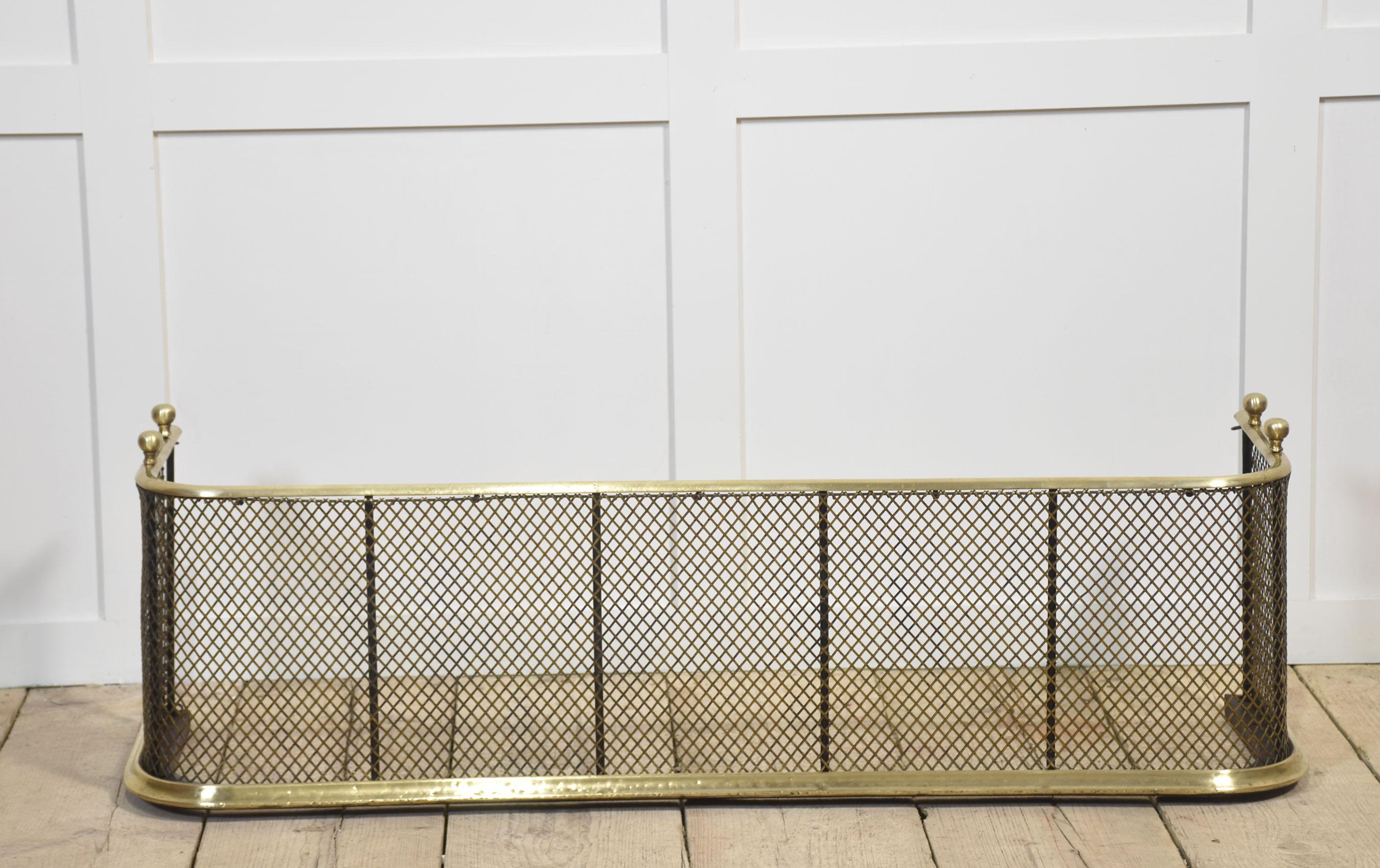 Brass 19th Century nursery spark guard For Sale