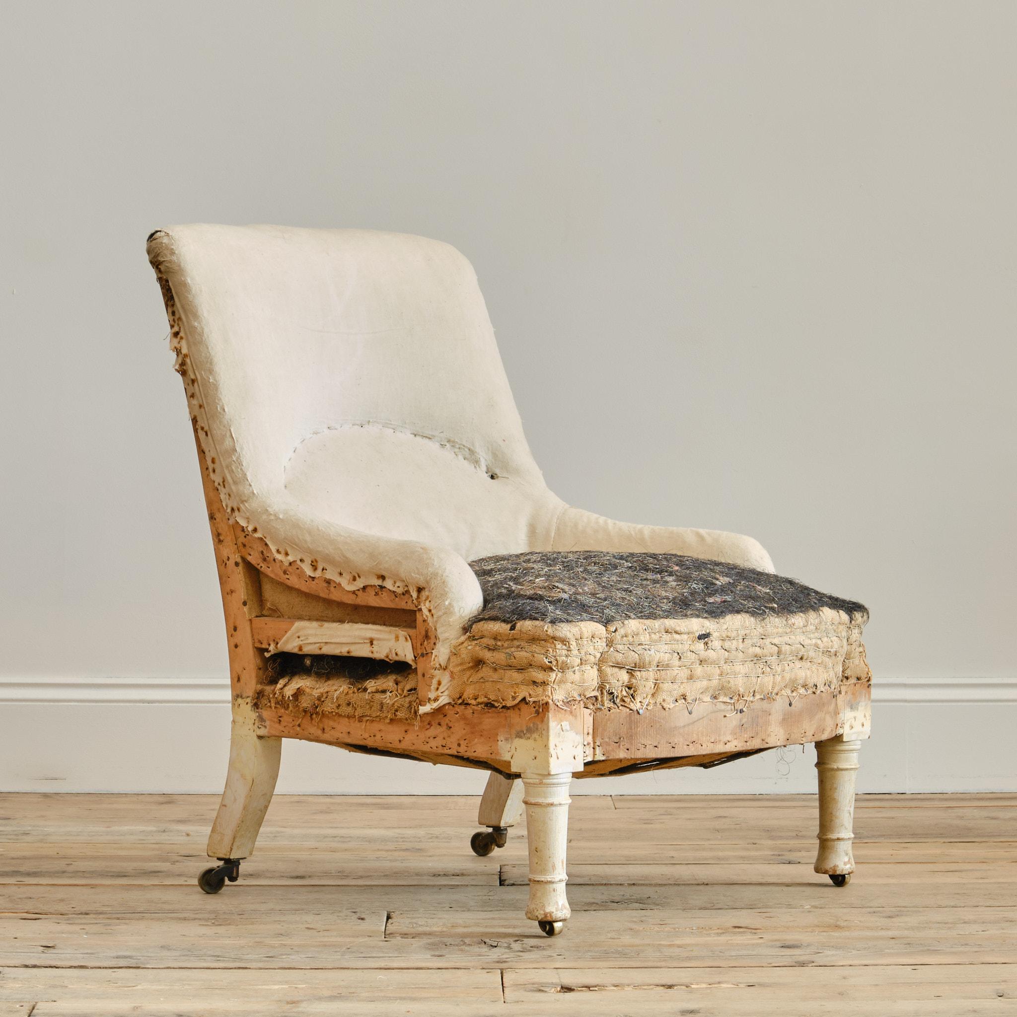Victorian 19th century nursing chair attributed to Gillows For Sale