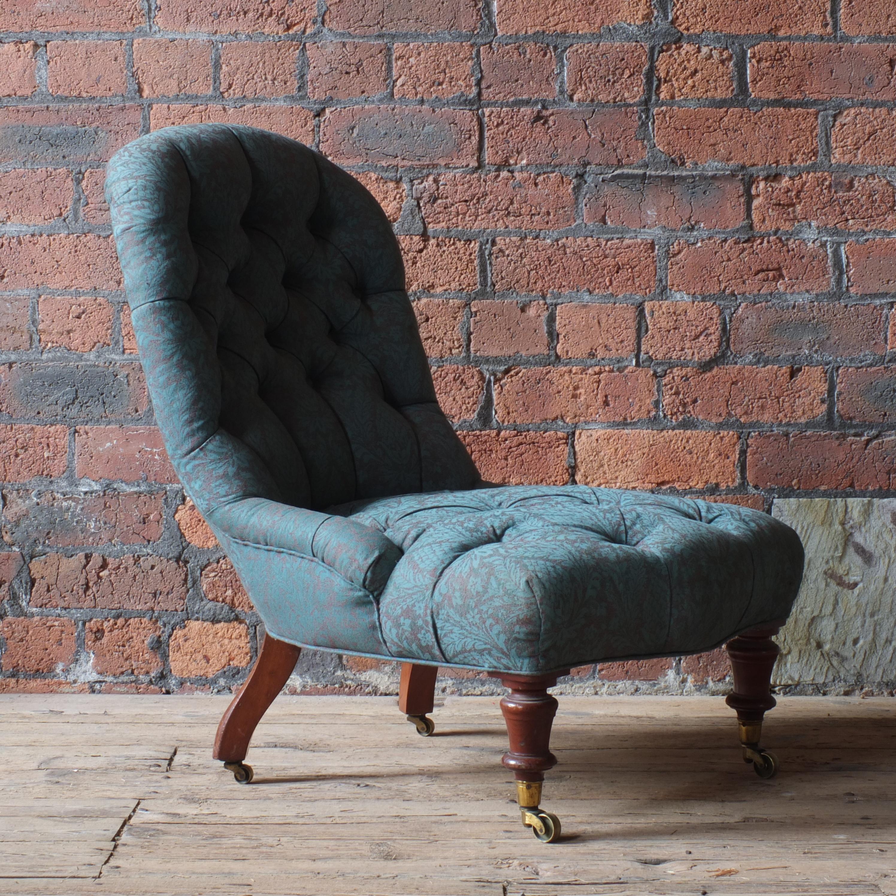 Victorian 19th century nursing chair J Kendell & co - Leeds  For Sale