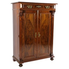 Cabinet en bois de noyer du XIXe siècle/ Vertiko, Autriche, vers 1890
