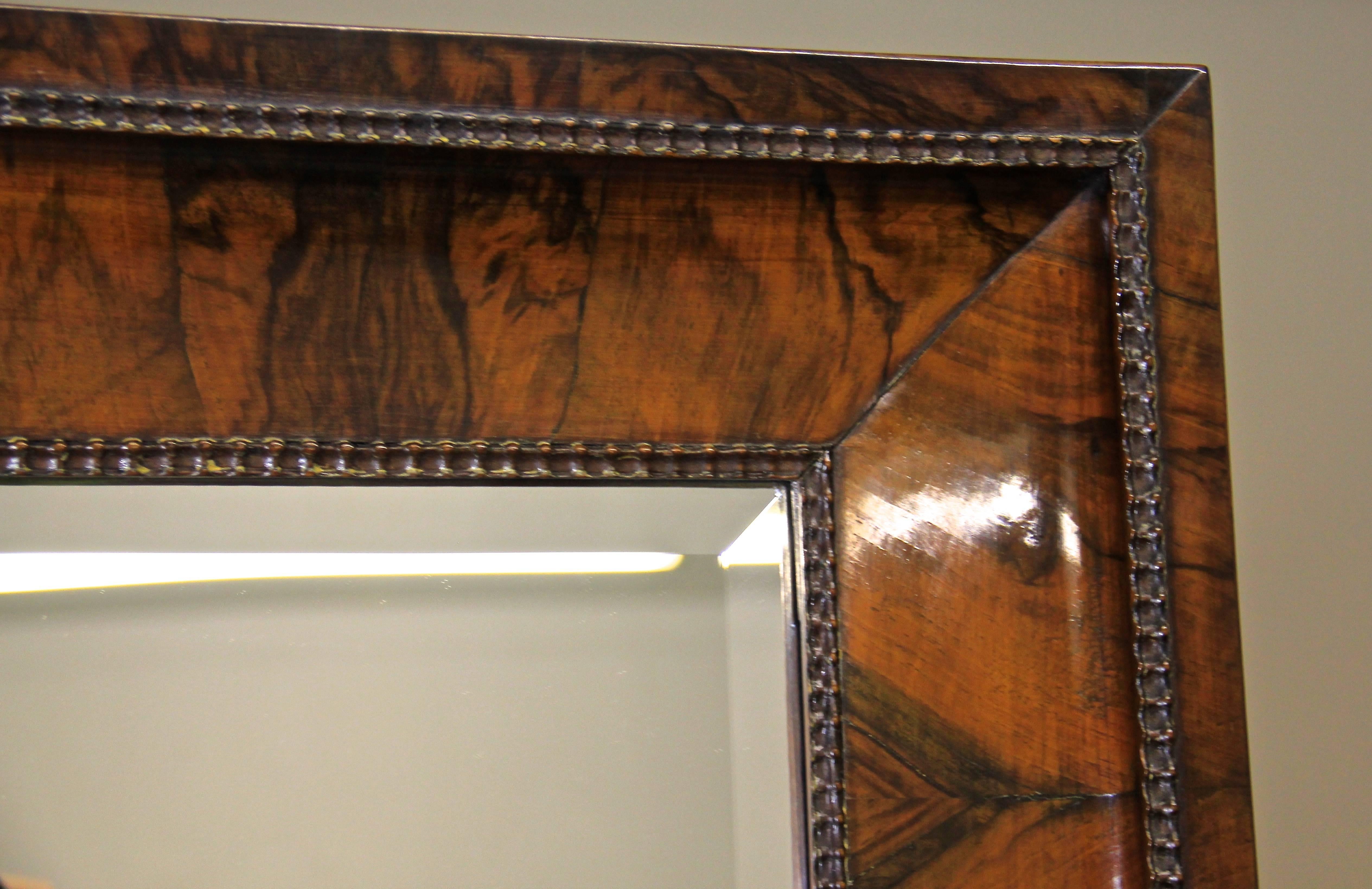 19th Century Nutwood Cheval Mirror Early Biedermeier Period, Austria, circa 1825 For Sale 2