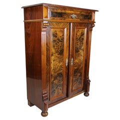 Demi-armoire en bois de noyer du XIXe siècle, bois de noyer/ronce - Autriche, vers 1880
