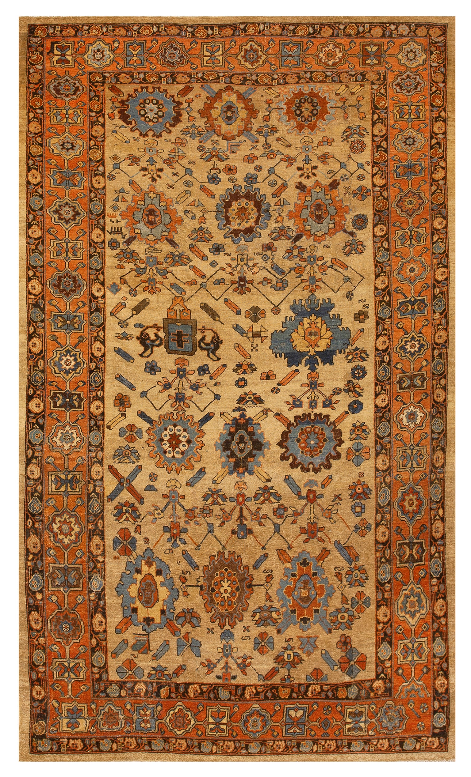 19th Century N.W. Persian Bakshaiesh Carpet ( 6'4'' x 10'8'' - 193 x 325 )