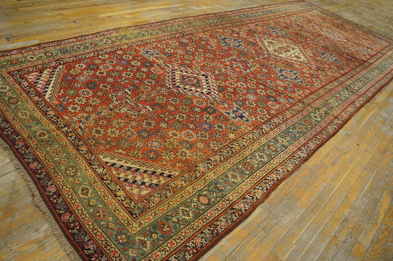 Wool 19th Century NW Persian Bakshaiesh Gallery Carpet ( 6'8