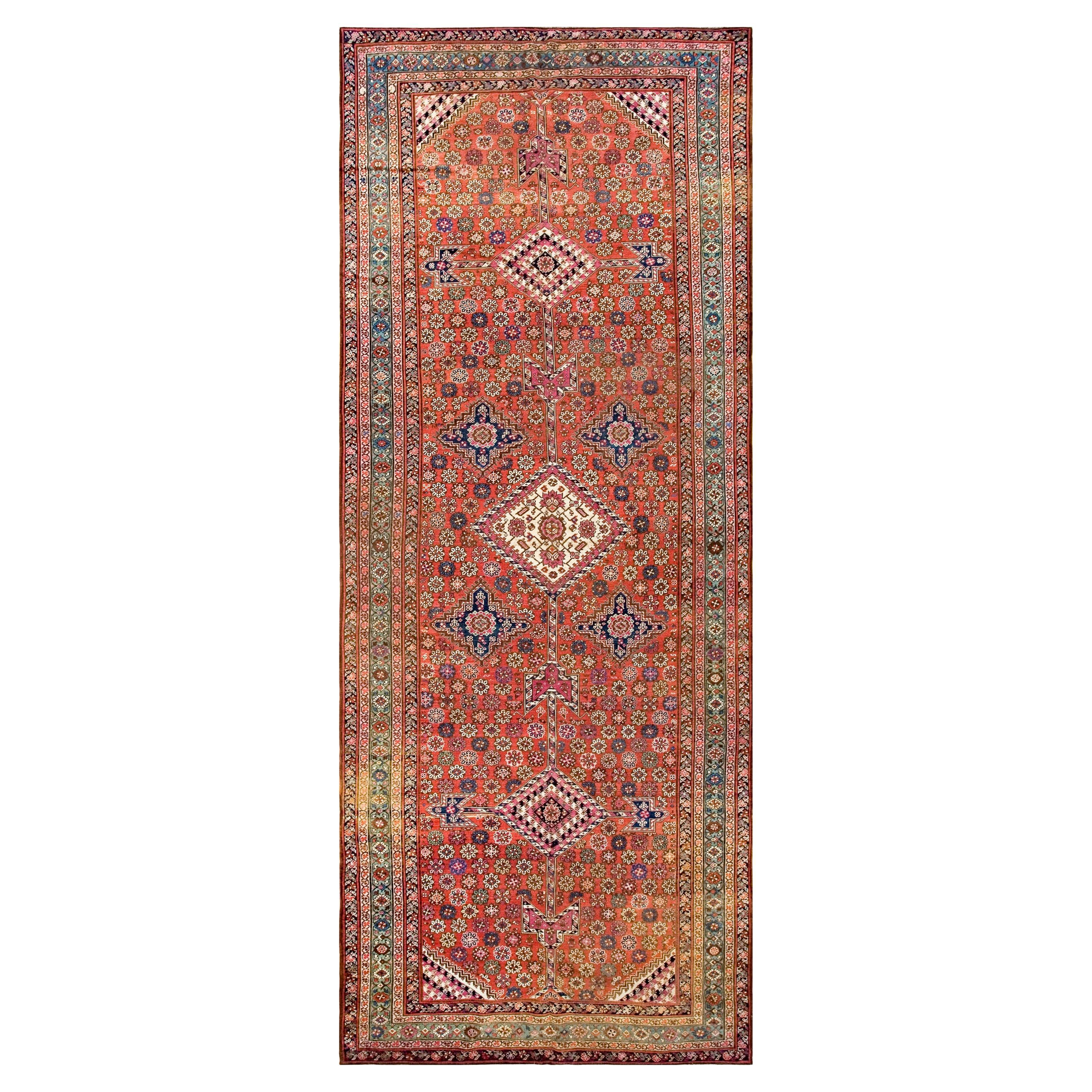 19th Century NW Persian Bakshaiesh Gallery Carpet ( 6'8" x 17' - 203 x 518 cm )