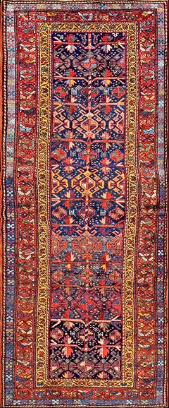 Antique 19th Century N.W. Persian Carpet ( 3'8" x 9'4" - 112 x 274 )