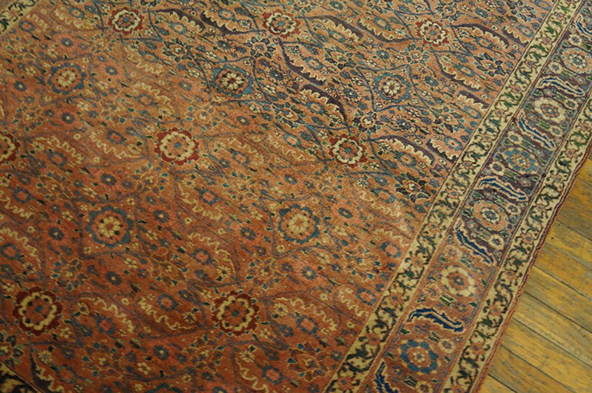 Wool 19th Century N.W. Persian Carpet ( 4'6