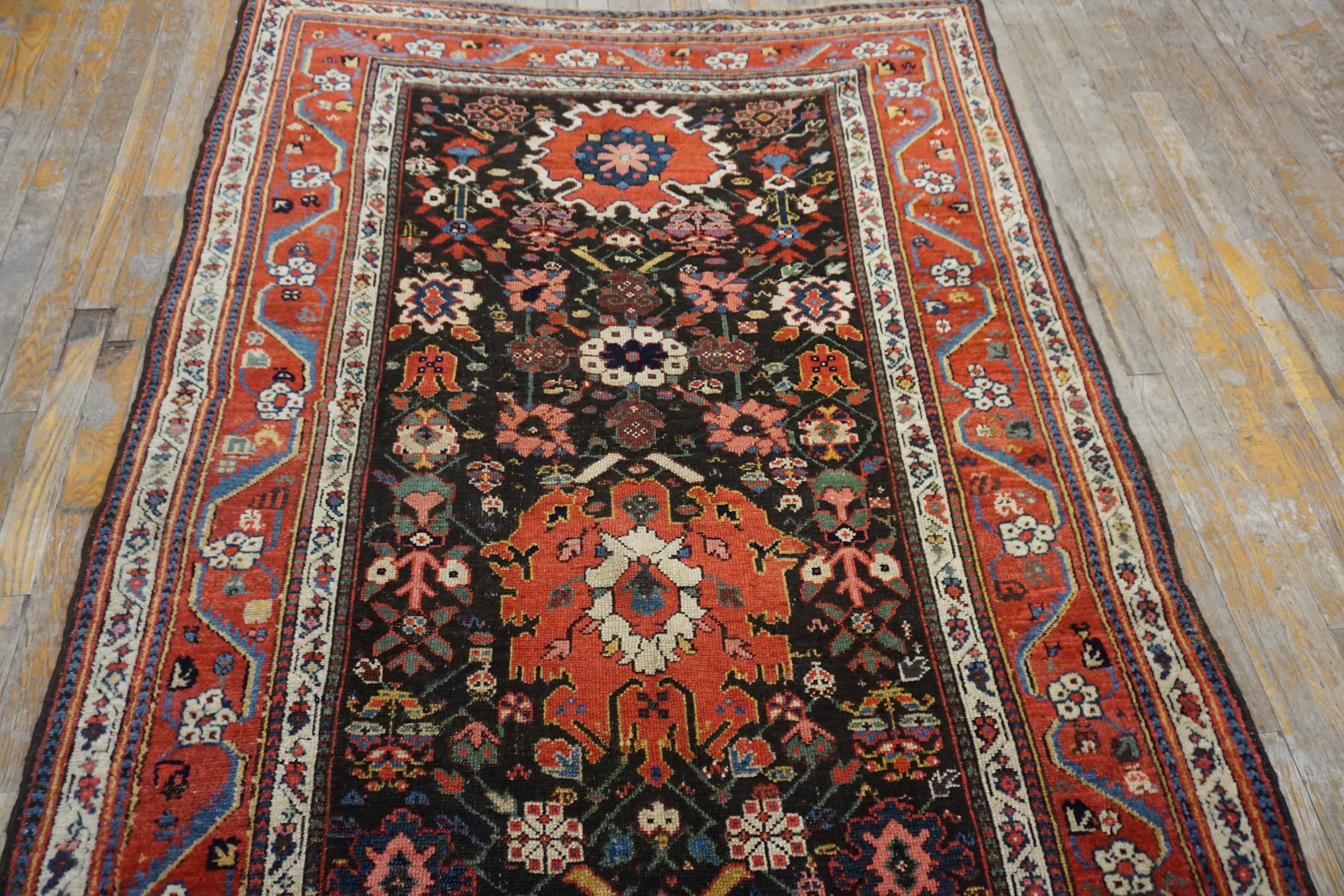 Siglo XIX N.O. Alfombra Persa ( 4'6'' x 9'1'' - 137 x 279 ) en venta 1
