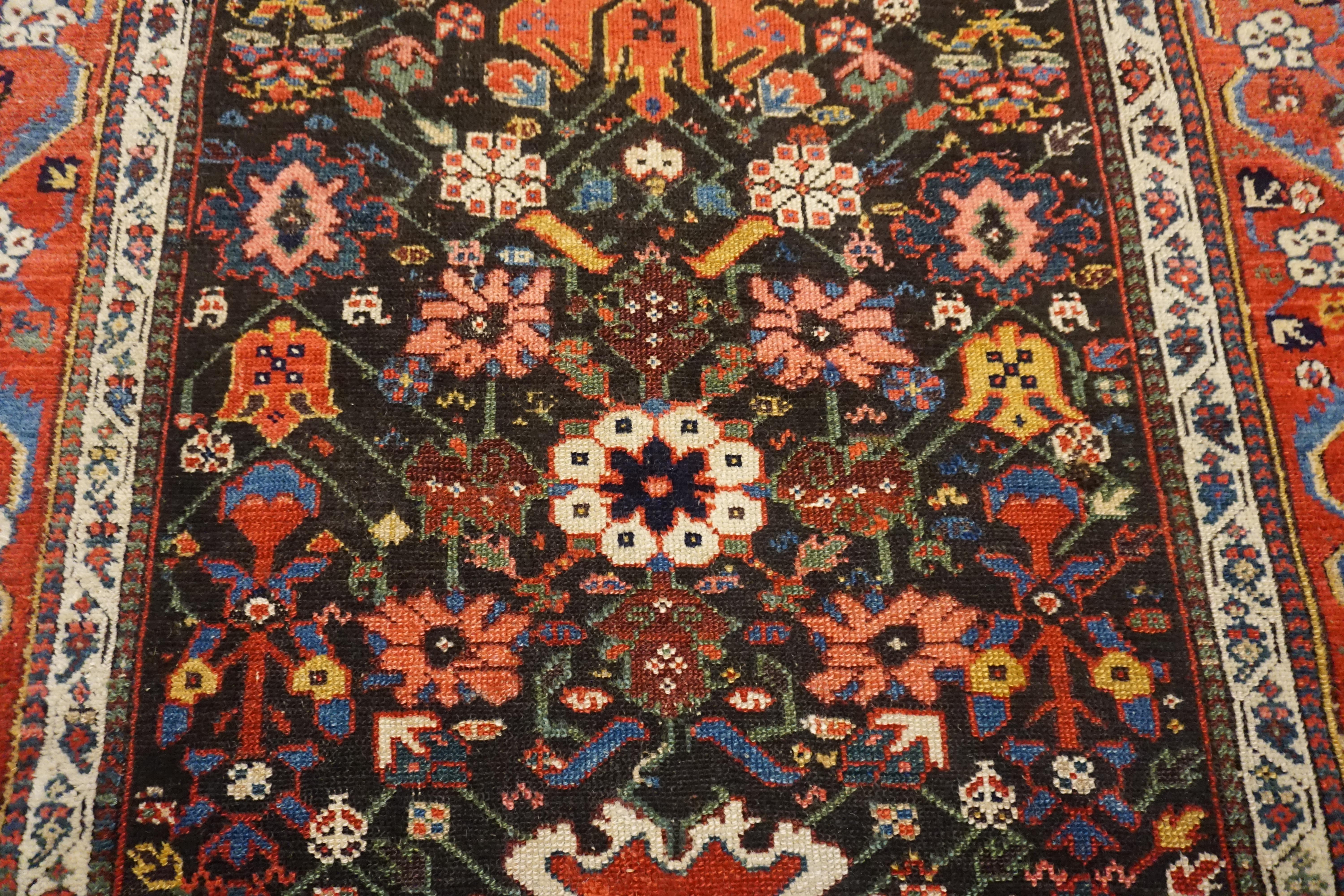 Siglo XIX N.O. Alfombra Persa ( 4'6'' x 9'1'' - 137 x 279 ) en venta 2