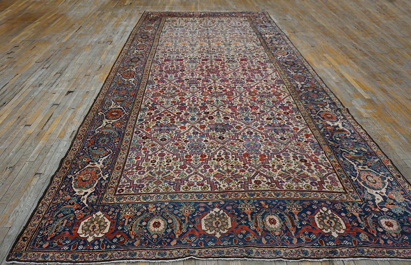 19th Century N.W. Persian Garden Design Gallery Carpet (7'6