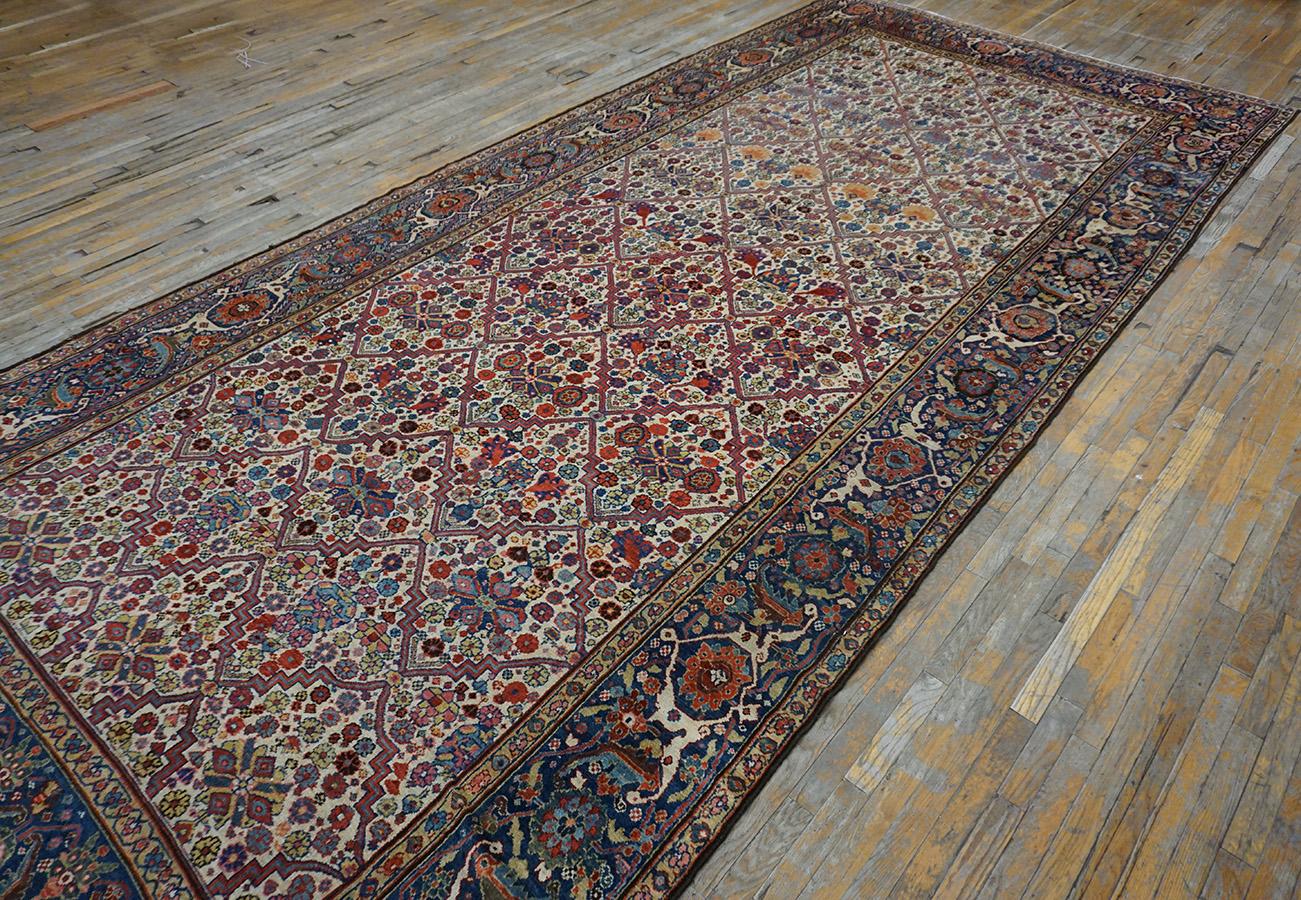 19th Century N.W. Persian Garden Design Gallery Carpet (7'6