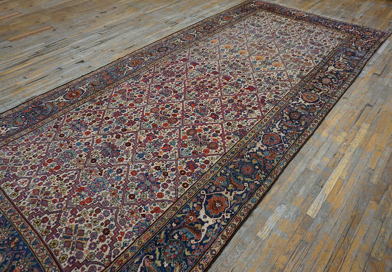 19th Century N.W. Persian Garden Design Gallery Carpet (7'6