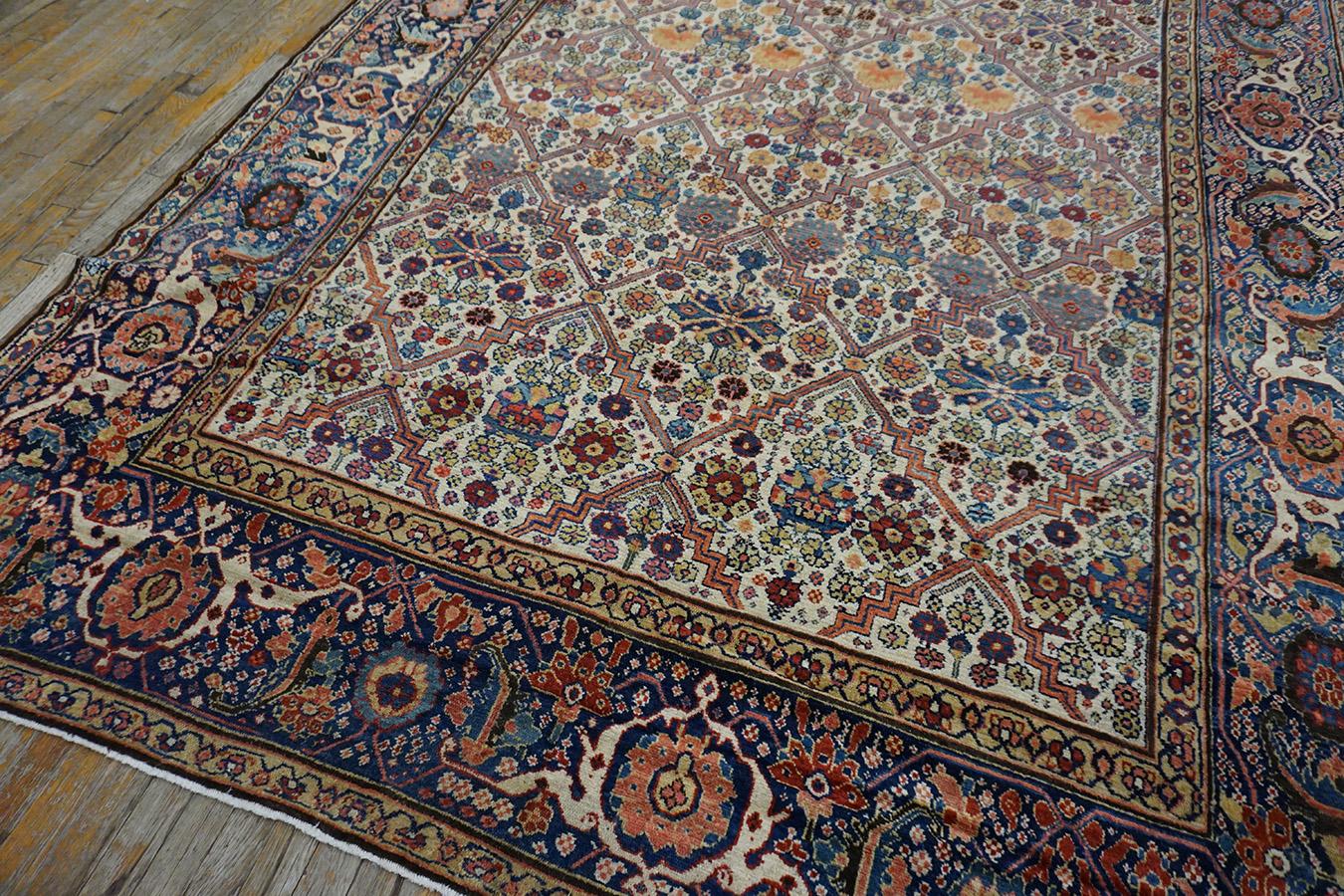 19th Century N.W. Persian Garden Design Gallery Carpet (7'6