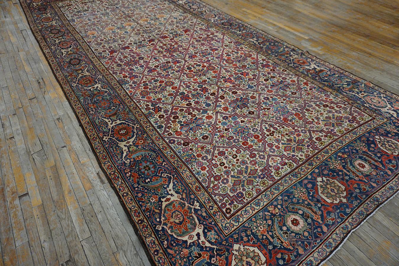 19th Century N.W. Persian Garden Design Gallery Carpet 
7'6