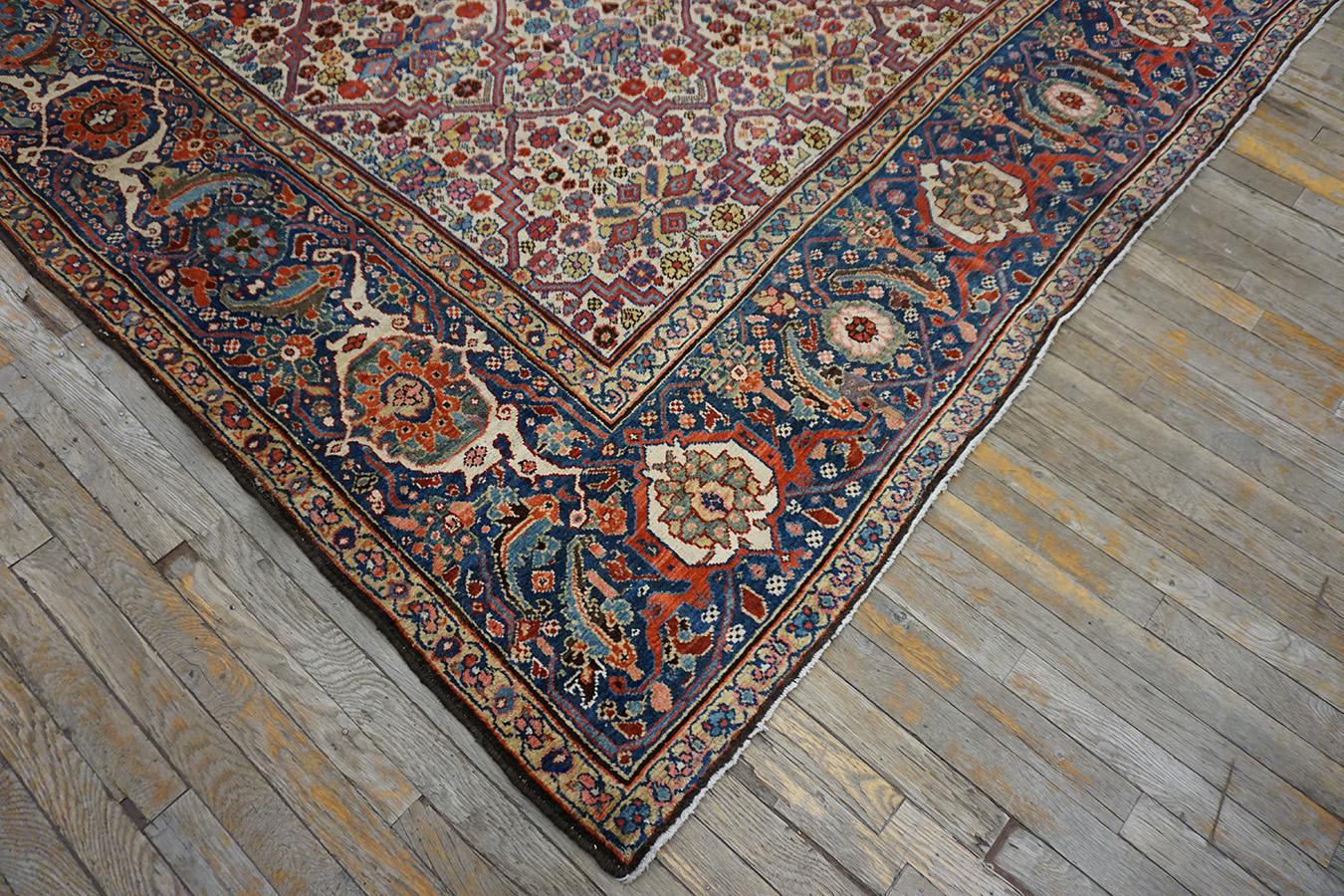19th Century N.W. Persian Garden Design Gallery Carpet (7'6