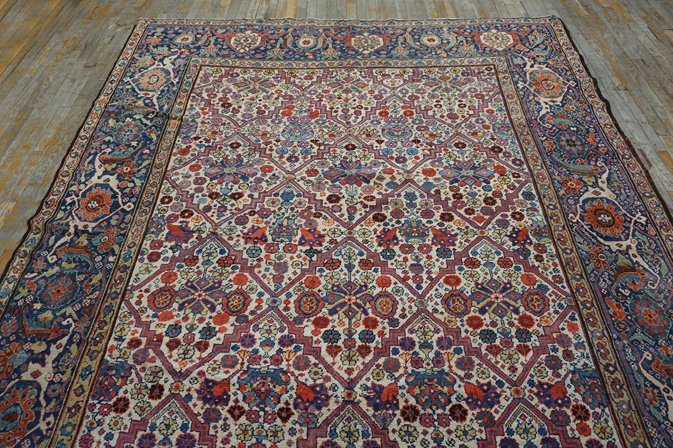 19th Century N.W. Persian Garden Design Gallery Carpet (7'6