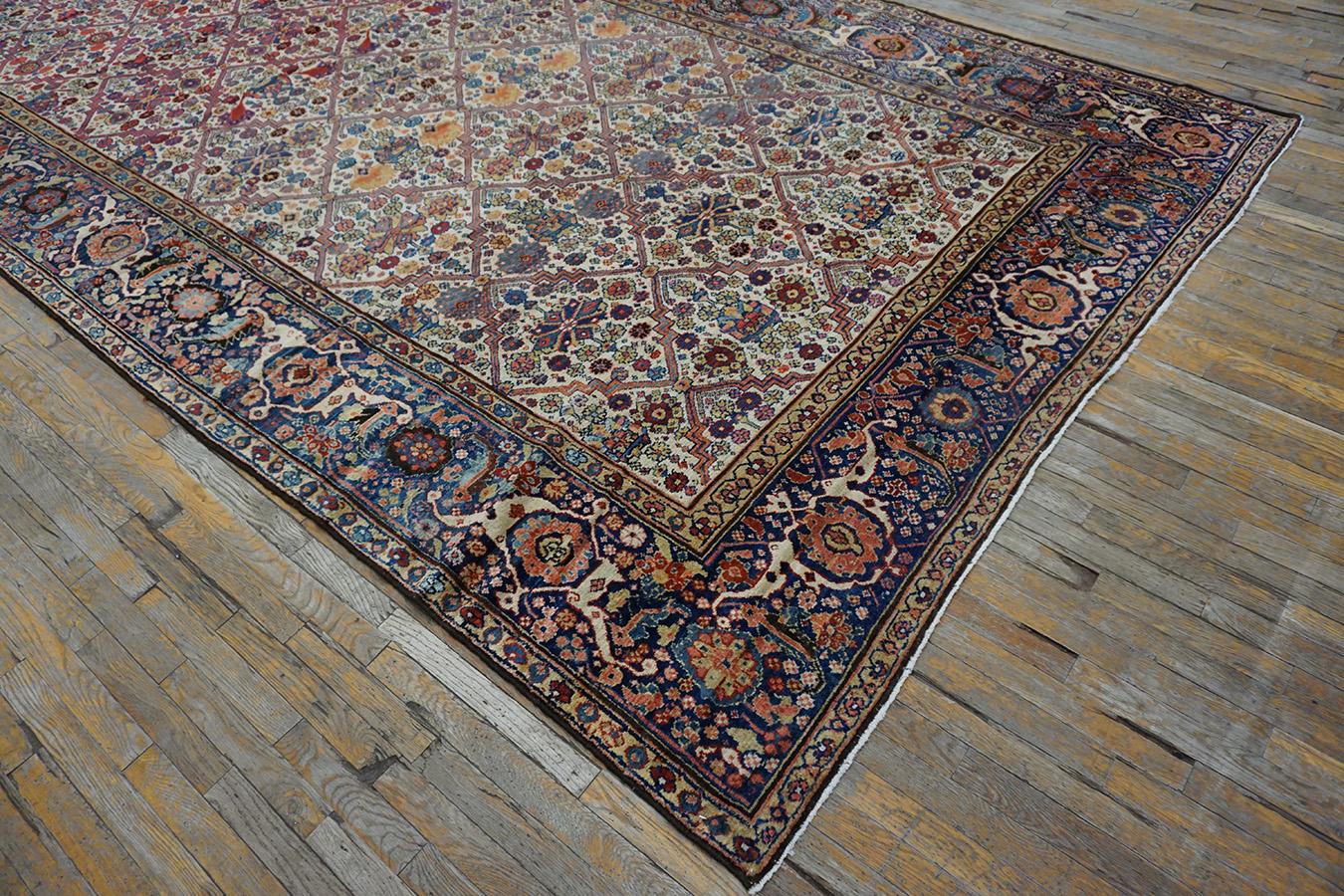 19th Century N.W. Persian Garden Design Gallery Carpet (7'6