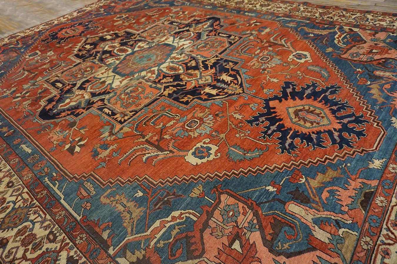 19th Century N.W. Persian Serapi Carpet ( 11'10
