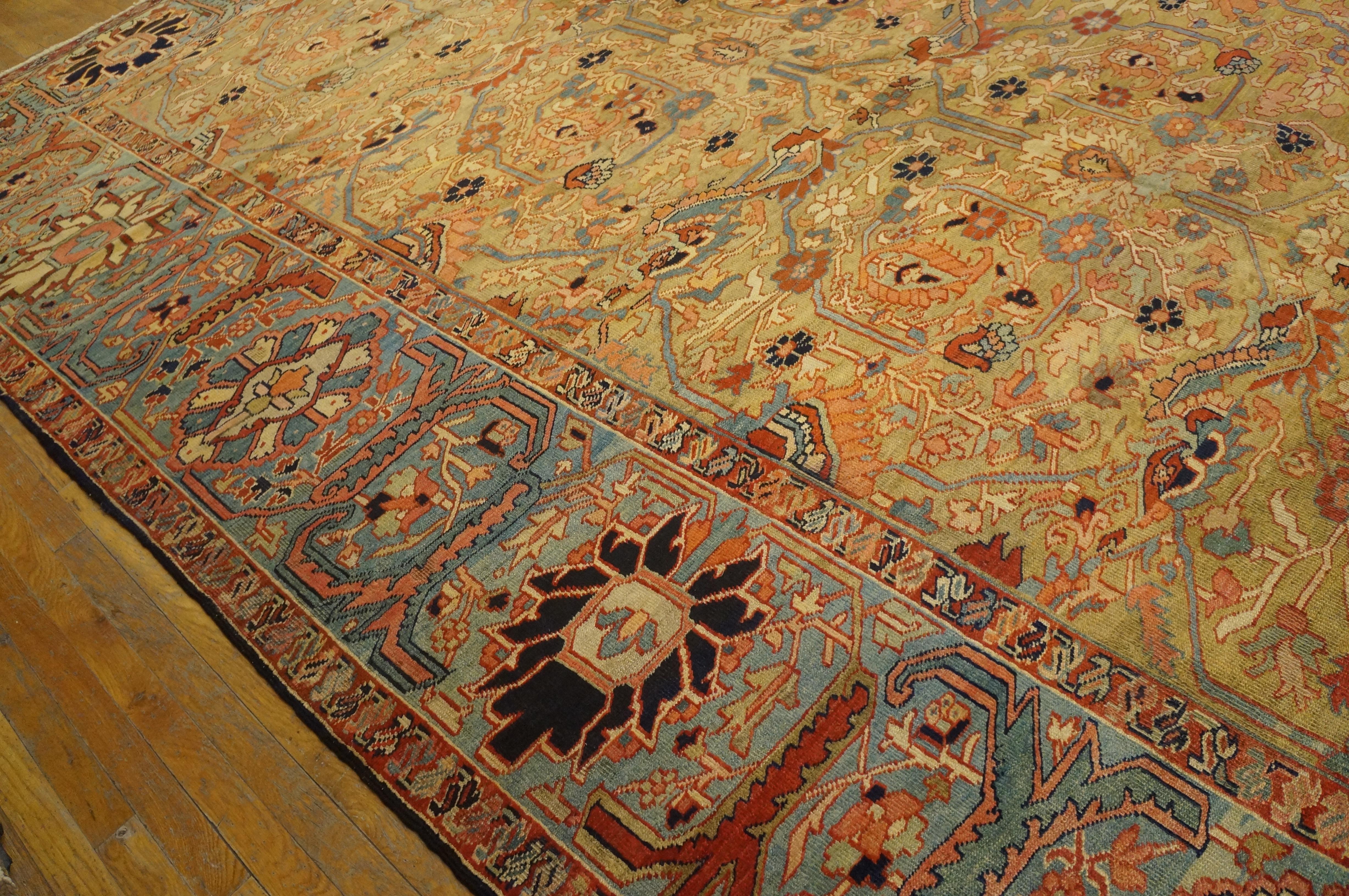 19th Century N.W. Persian Serapi Carpet ( 14'8