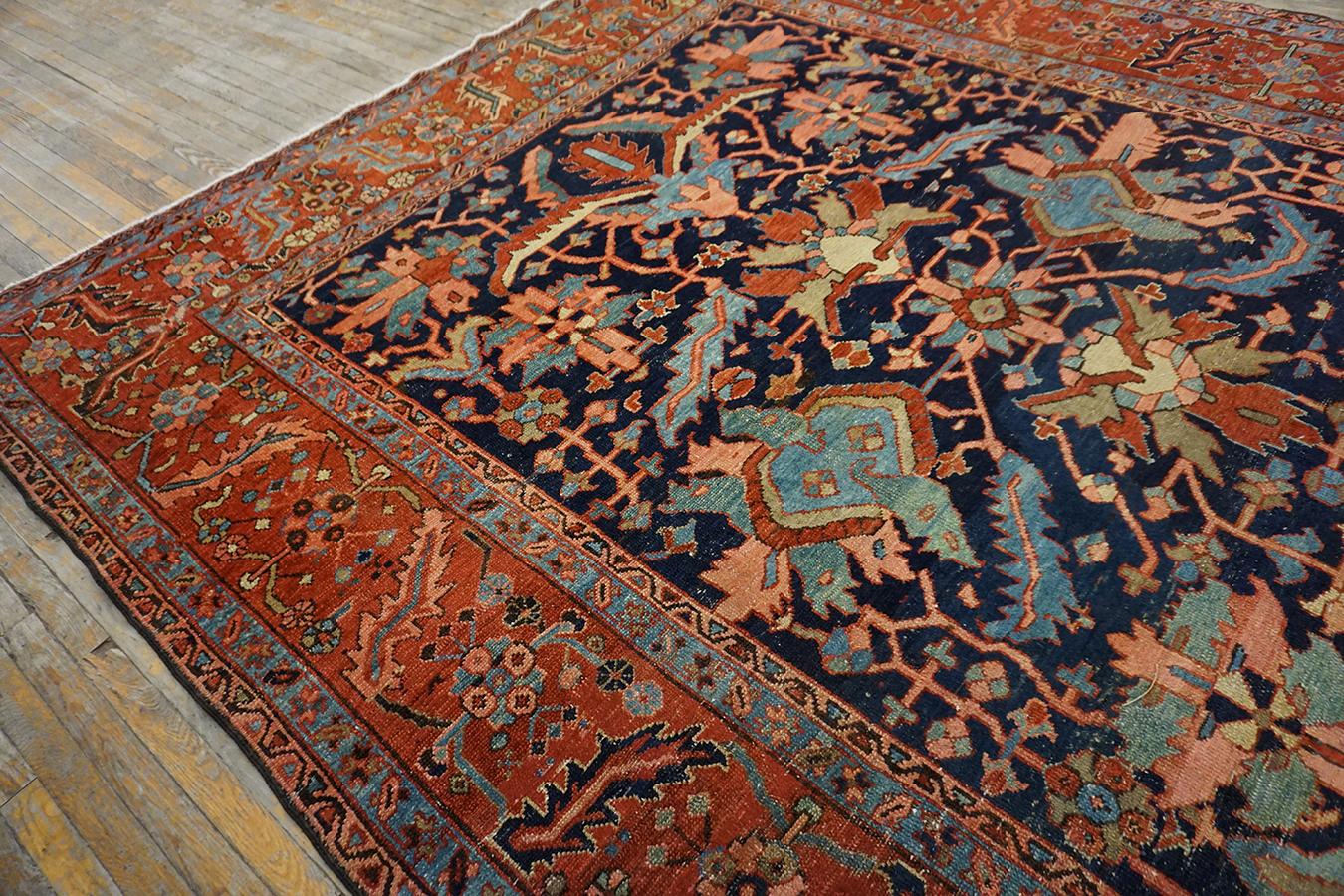19th Century N.W. Persian Serapi Carpet ( 9' x 11'6