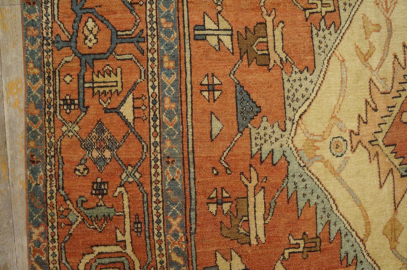 19th Century N.W. Persian Serapi Carpet ( 9'6