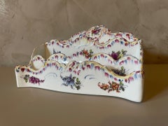 Porte-lettres en porcelaine de Nyon du XIXe siècle, années 1890