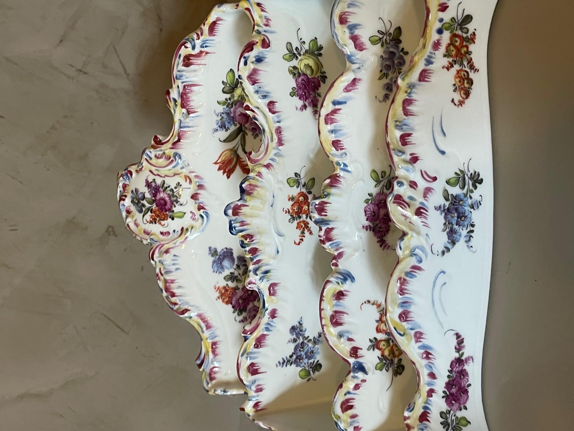 19th Century Nyon Porcelain Letters Holder, 1890s In Good Condition For Sale In LEGNY, FR