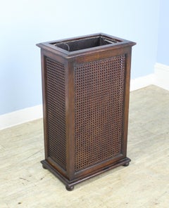 19th Century Oak and Cane Stick or Umbrella Stand