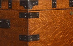19th Century Oak and Iron Bound Silver Chest