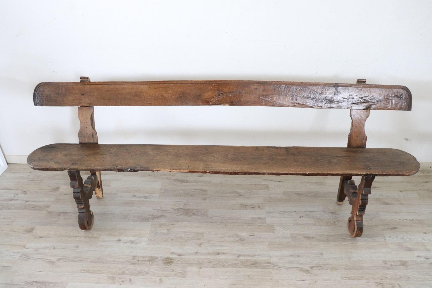 old rustic bench