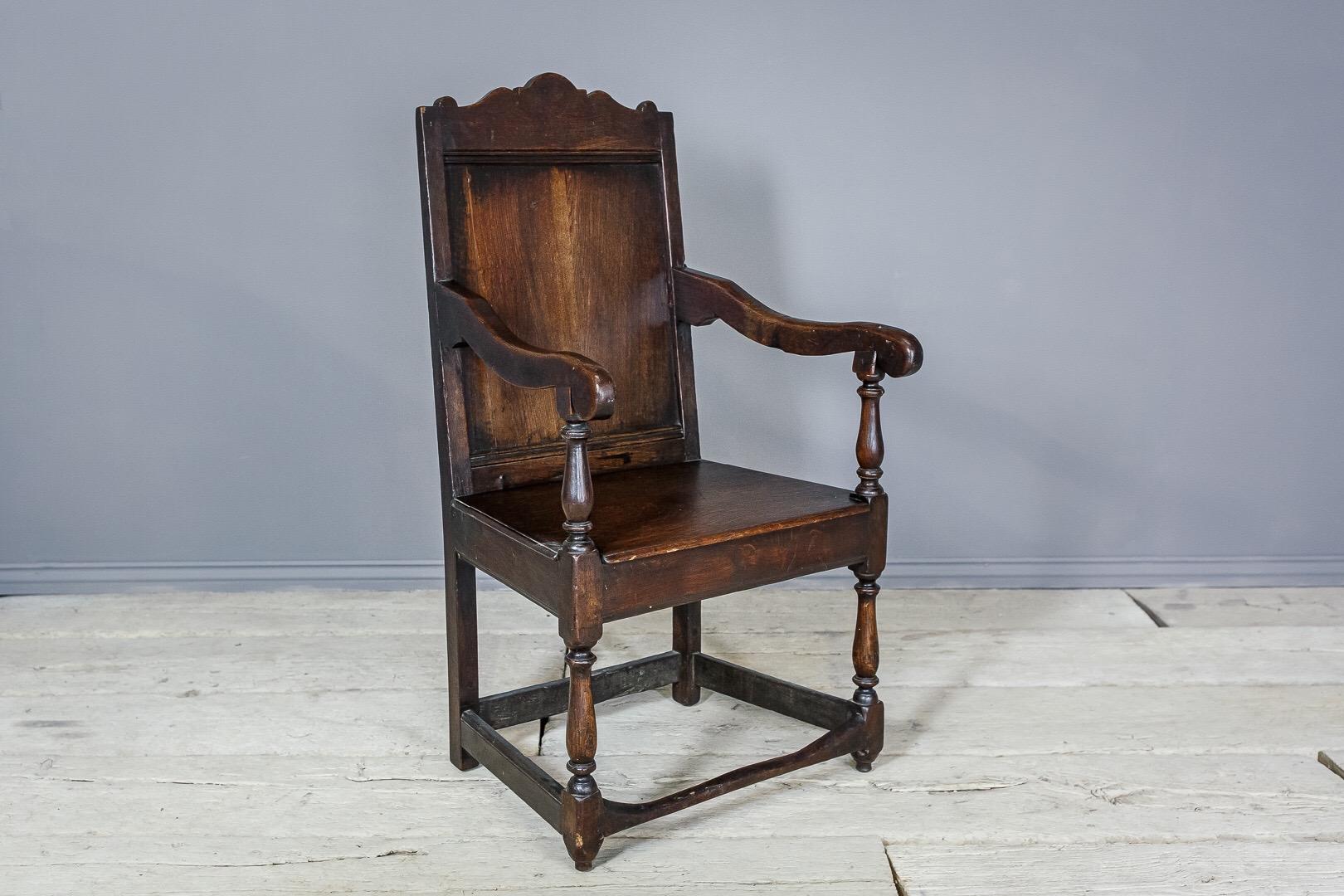 English 19th Century Oak Armchair