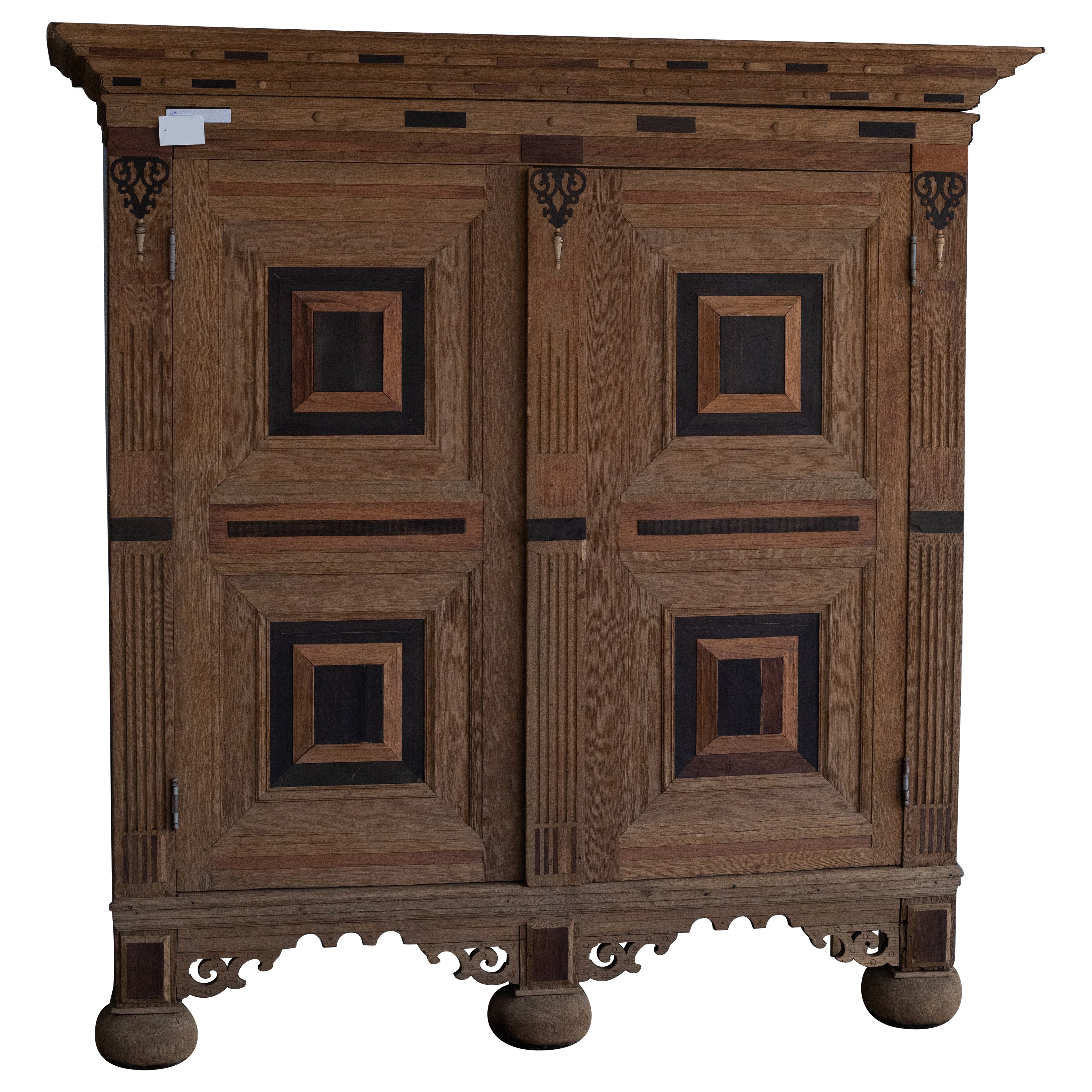 19th Century Oak Armoire For Sale
