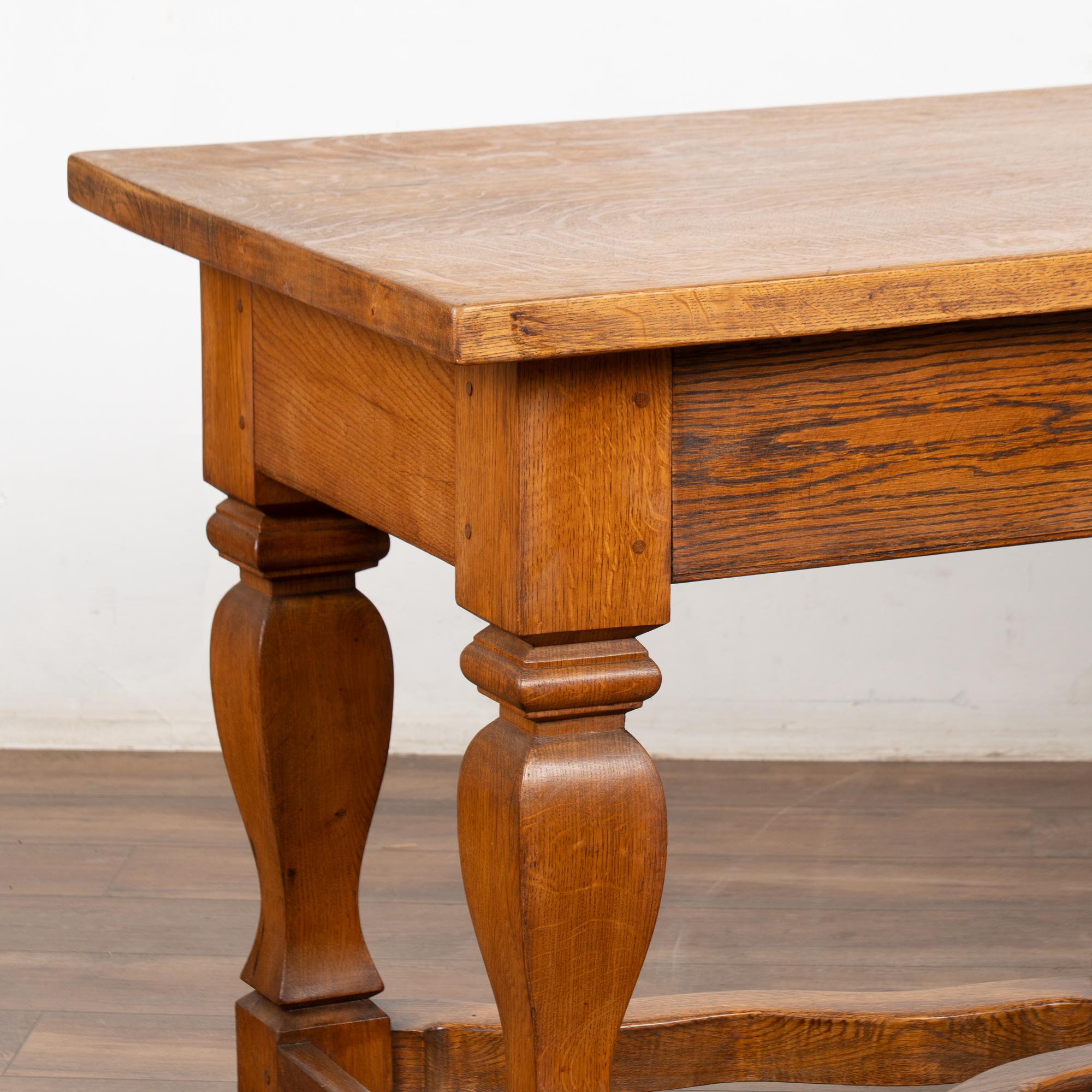 19th Century Oak Baroque Library Table For Sale 5