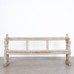 banc en chêne du XIXe siècle