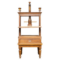 Antique 19th Century Oak Book Press