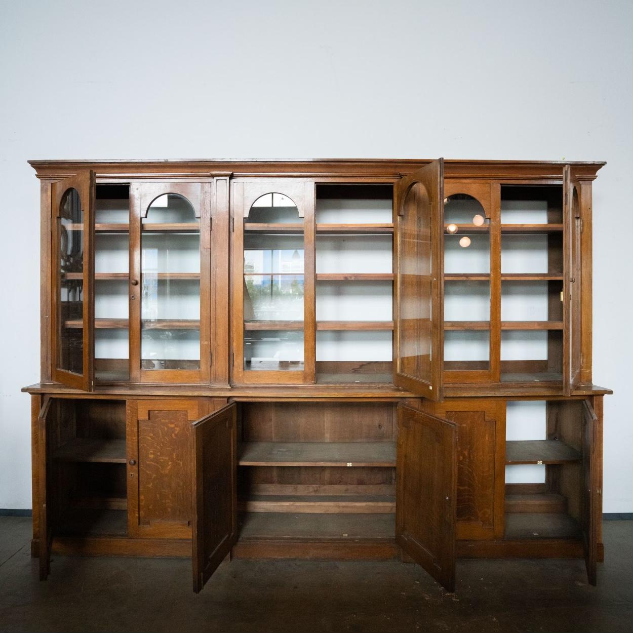 19. Jahrhundert OAK Bücherregal Dry Bar Cabinet (Englisch) im Angebot