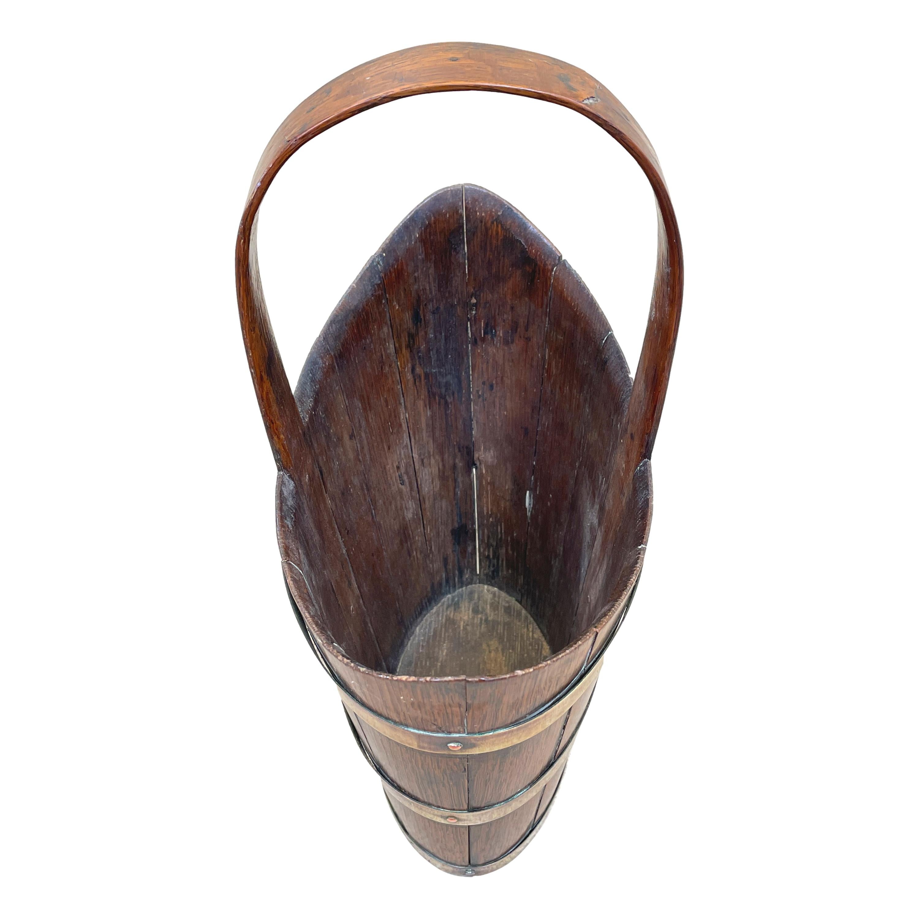 19th Century Oak Bottle Carrier In Good Condition In Bedfordshire, GB