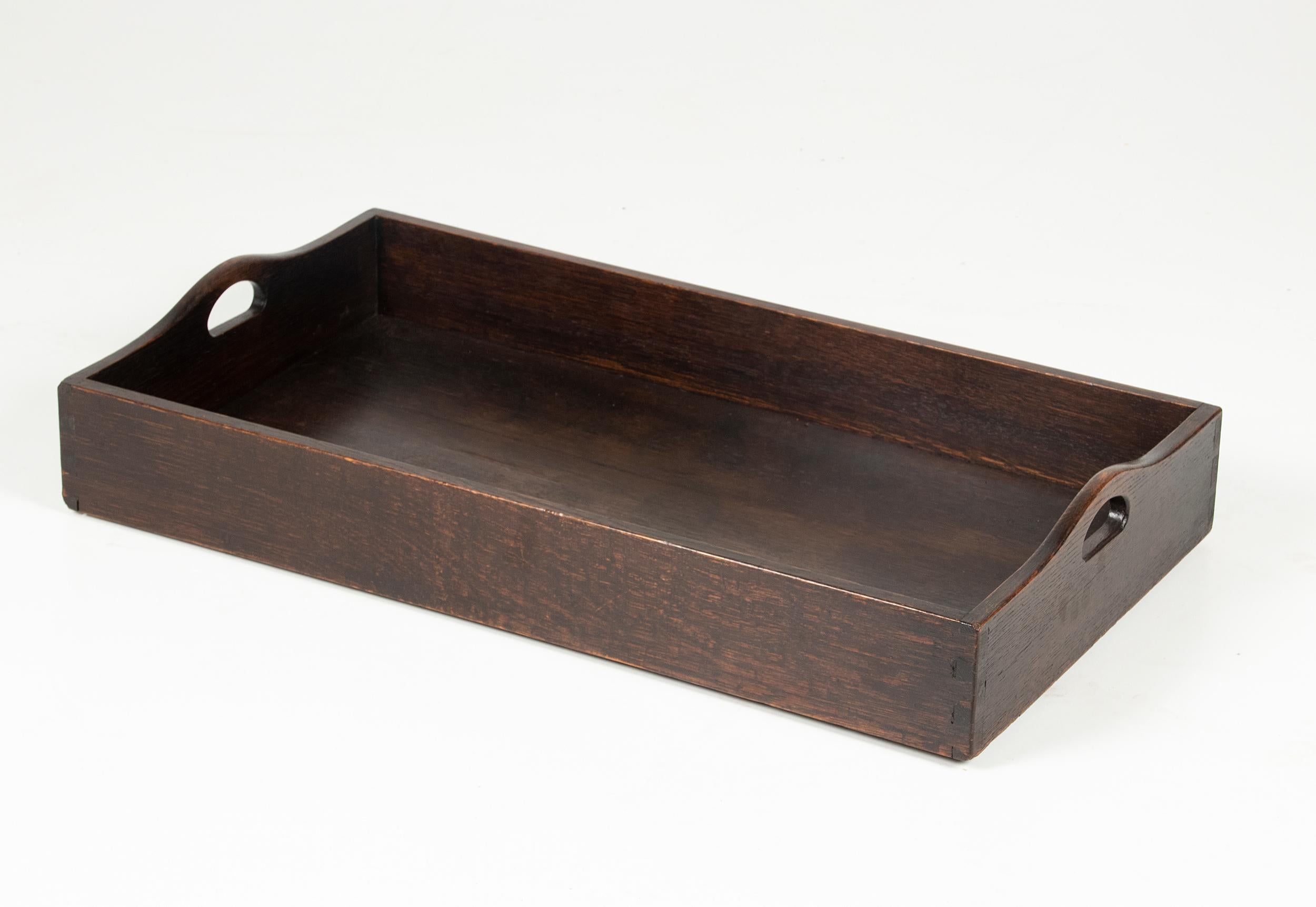 19th Century Oak Butler Tray Foldable 10