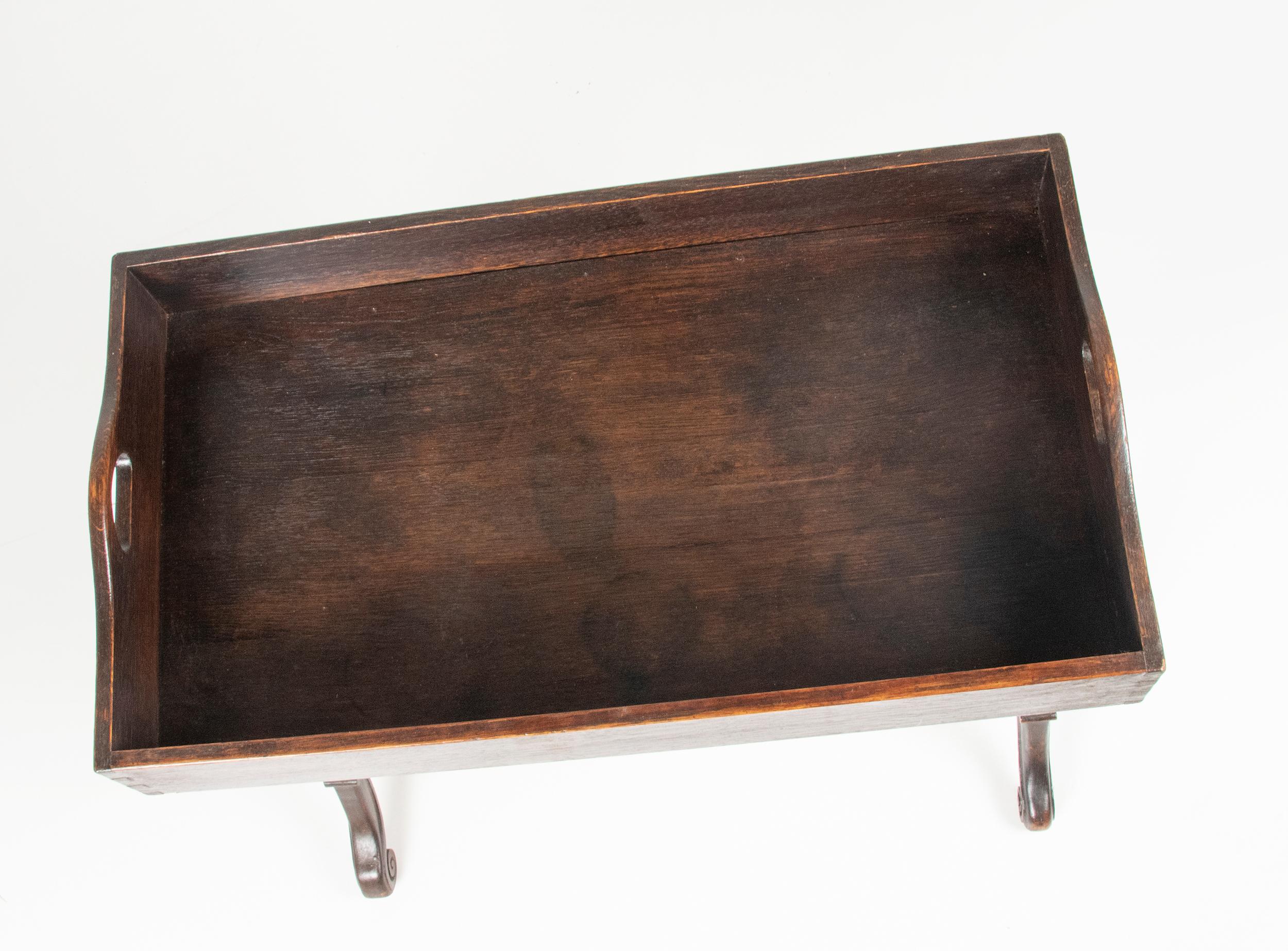 Late 19th Century 19th Century Oak Butler Tray Foldable